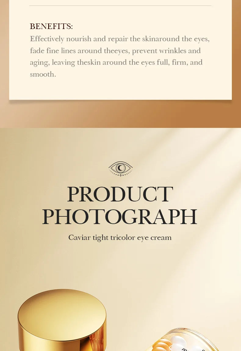 SADOER Caviar Collagen Eye Cream Anti Dark Circles Removal