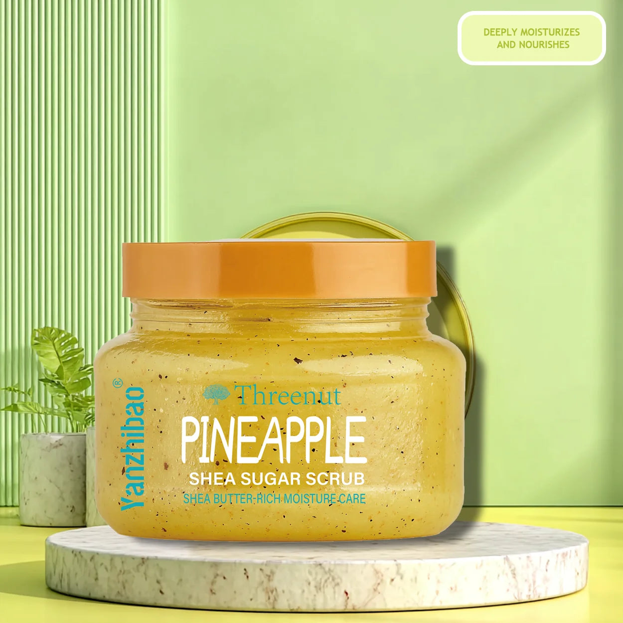 Three Nut Pineapple Shea Sugar Scrub