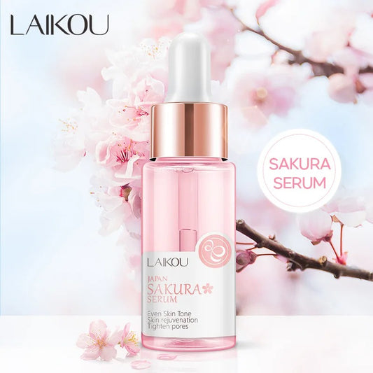 LAIKOU Sakura Face Essence Anti Wrinkle Serum Shrink Pores Anti-Aging Moisturizer