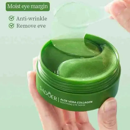 60pcs Aloe Vera Collagen Eye Mask Anti Dark Circles