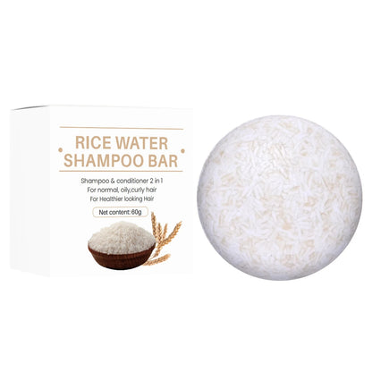 Organic Rice Shampoo Soap Bar Oil Free