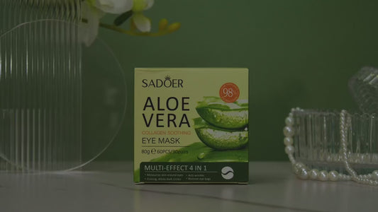 60pcs Aloe Vera Collagen Eye Mask Anti Dark Circles